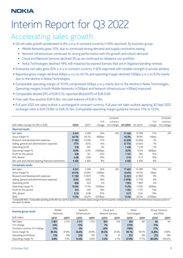 Thumbnail Nokia Quarterly Report 2022-q3