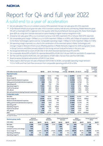 Thumbnail Nokia Quarterly Report 2022-q4