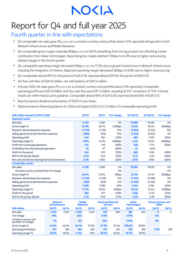 Thumbnail Nokia Quarterly Report 2025-q4