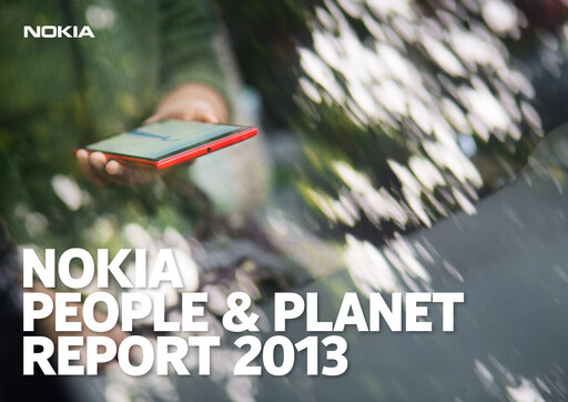 Thumbnail Nokia Sustainability Report 2013
