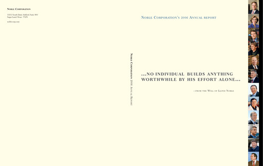 Thumbnail Noble Corporation
 Annual Report 2006