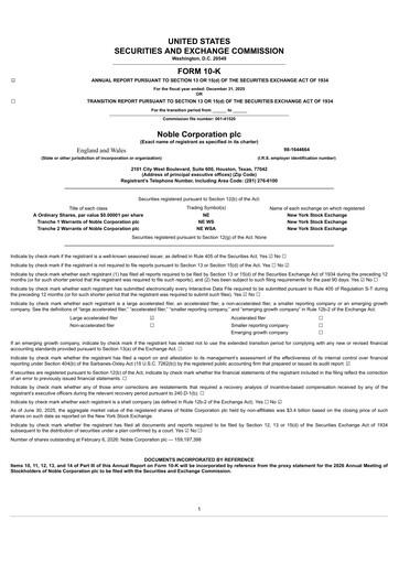 Thumbnail Noble Corporation
 Annual Report 2025