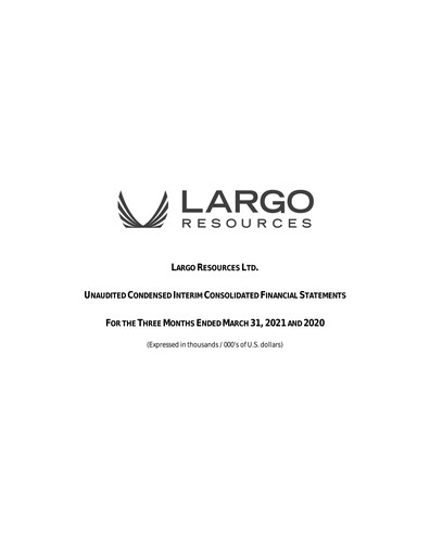 Thumbnail Largo Quarterly Report 2021-q1