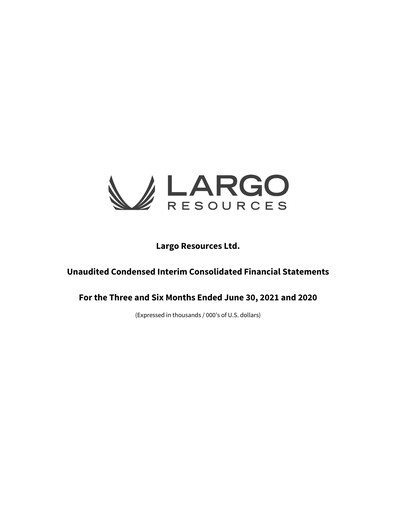 Thumbnail Largo Quarterly Report 2021-q2