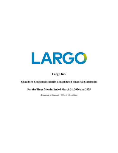 Thumbnail Largo Quarterly Report 2026-q1