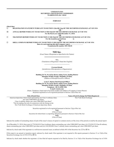 Thumbnail NIO Annual Report 2018