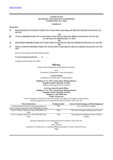 Thumbnail NIO Annual Report 2023