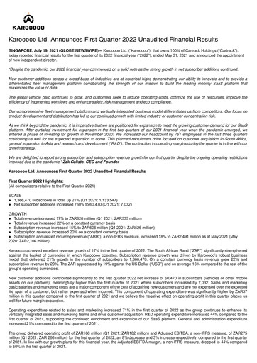 Vorschaubild Karooooo Quartalsbericht 2022-q1