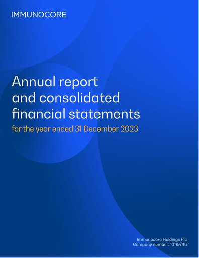 Thumbnail Immunocore Annual Report 2023