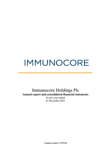 Thumbnail Immunocore Financial Report 2021