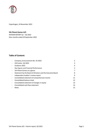 Thumbnail 5th Planet Games Quarterly Report 2022-q3