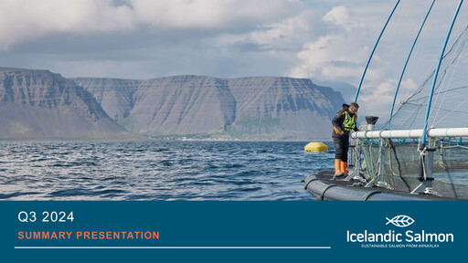 Thumbnail Arnarlax (Icelandic Salmon) Quarterly Report 2024-q3