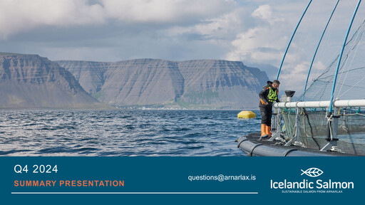 Thumbnail Arnarlax (Icelandic Salmon) Quarterly Report 2024-q4