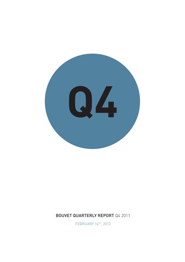 Thumbnail Bouvet Quarterly Report 2011-q4