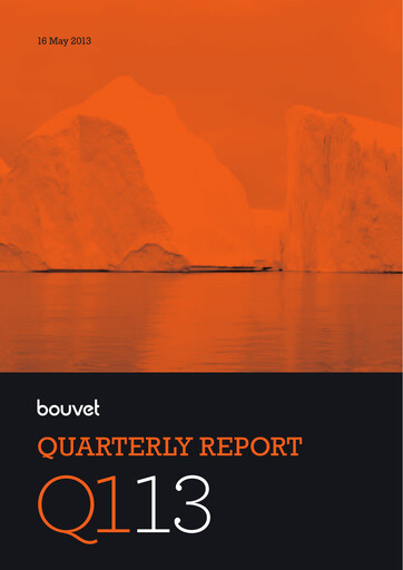 Thumbnail Bouvet Quarterly Report 2013-q1