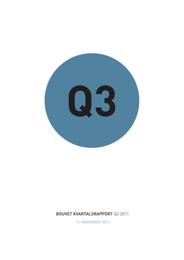 Thumbnail Bouvet Quarterly Report 2011-q3