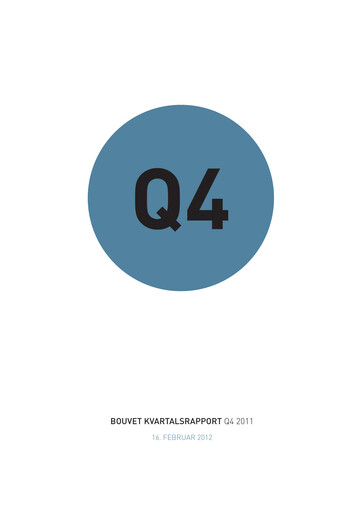 Thumbnail Bouvet Quarterly Report 2011-q4