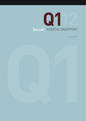 Thumbnail Bouvet Quarterly Report 2012-q1