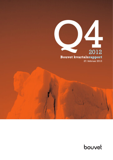 Thumbnail Bouvet Quarterly Report 2012-q4