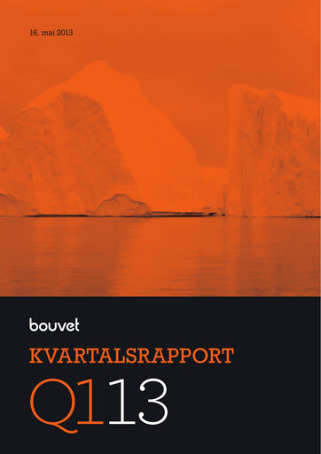 Thumbnail Bouvet Quarterly Report 2013-q1