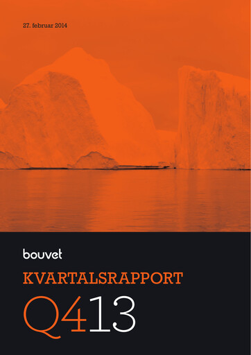 Thumbnail Bouvet Quarterly Report 2013-q4