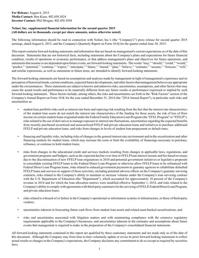 Miniature Nelnet Rapport trimestriel 2015-q2