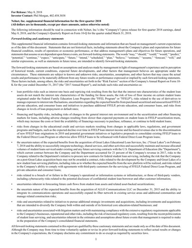 Miniature Nelnet Rapport trimestriel 2018-q1