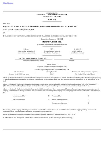 Thumbnail Remitly Quarterly Report 2024-q3