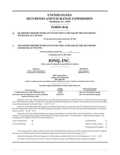 Thumbnail IonQ Quarterly Report 2024-q2
