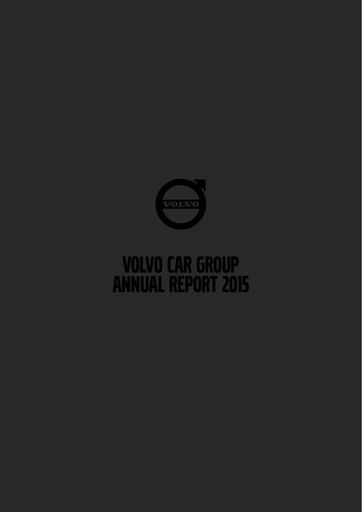 Thumbnail Volvo Car Annual Report 2015
