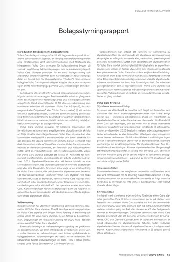 Thumbnail Volvo Car Annual Report 2020