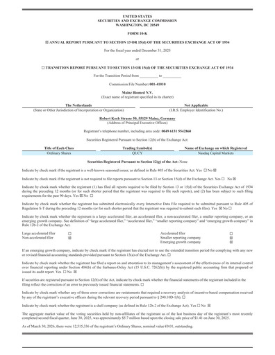 Thumbnail Mainz Biomed Annual Report 2025