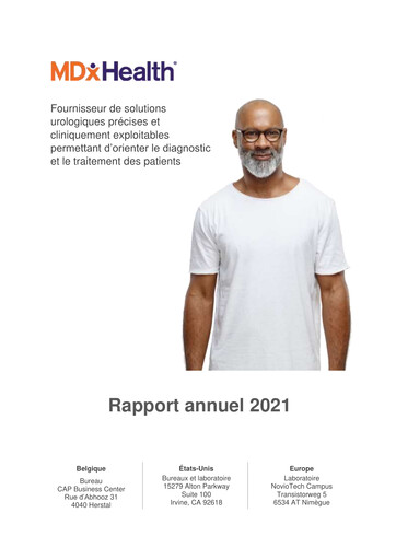 Thumbnail MDxHealth Annual Report 2021