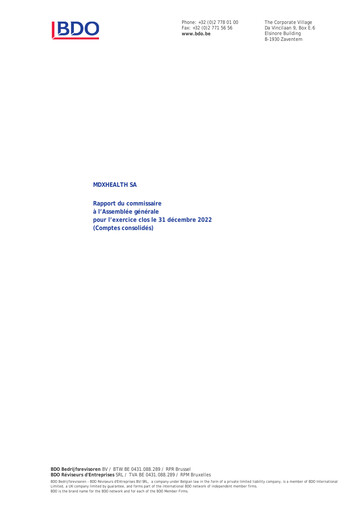 Miniature MDxHealth Bilan financier 2022
