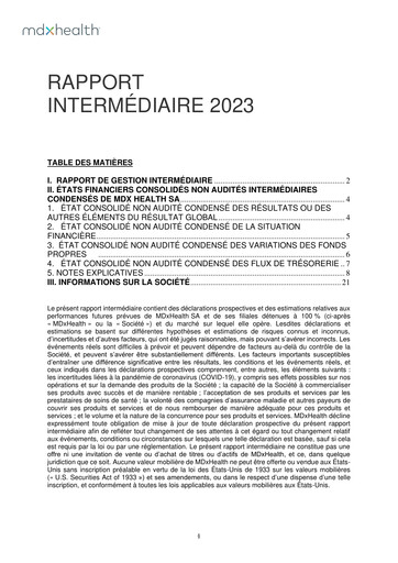 Thumbnail MDxHealth Half-year Report 2023-h1
