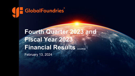 Thumbnail GlobalFoundries Quarterly Report 2023-q4