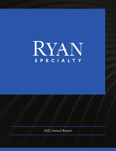 Thumbnail Ryan Specialty Annual Report 2022
