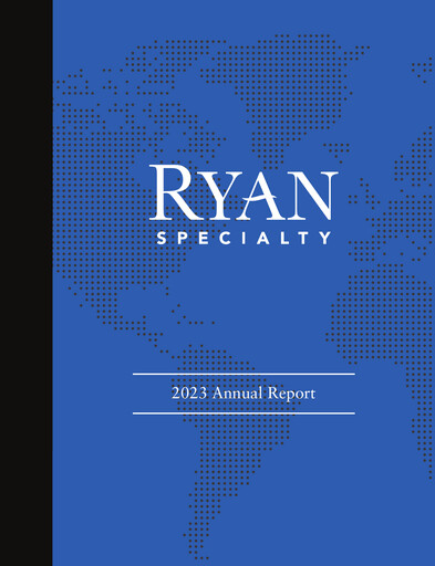 Thumbnail Ryan Specialty Annual Report 2023
