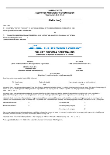 Thumbnail Phillips Edison & Company Quarterly Report 2020-q2
