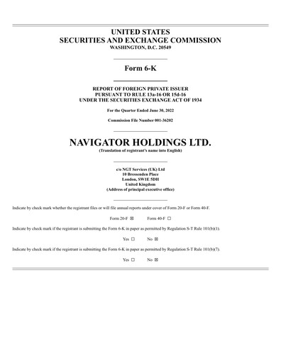Thumbnail Navigator Holdings Quarterly Report 2022-q2