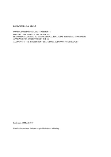 Miniature Dino Polska Bilan financier 2018