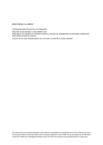 Miniature Dino Polska Bilan financier 2020