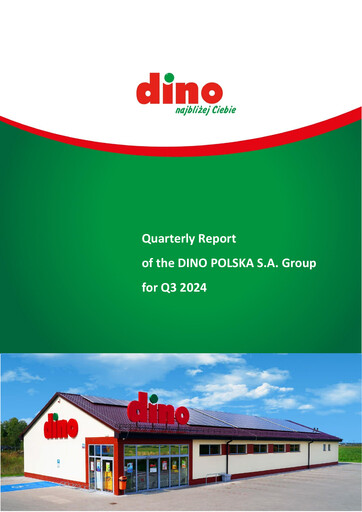Miniature Dino Polska Rapport trimestriel 2024-q3