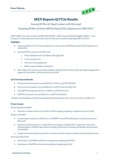 Thumbnail IREN (Iris Energy) Quarterly Report fy2026-q1