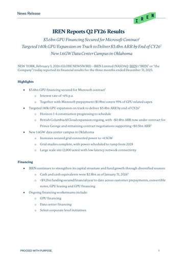 Thumbnail IREN (Iris Energy) Quarterly Report fy2026-q2