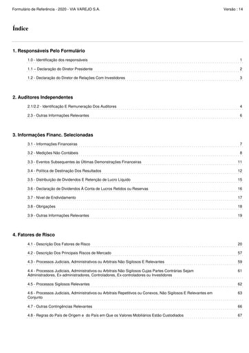 Thumbnail Via S.A. Universal Registration Document 2020