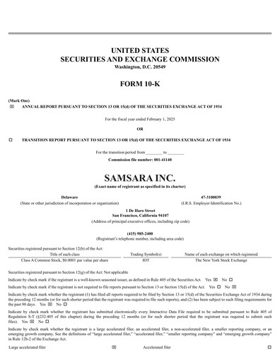 Miniature Samsara Rapport annuel 2025