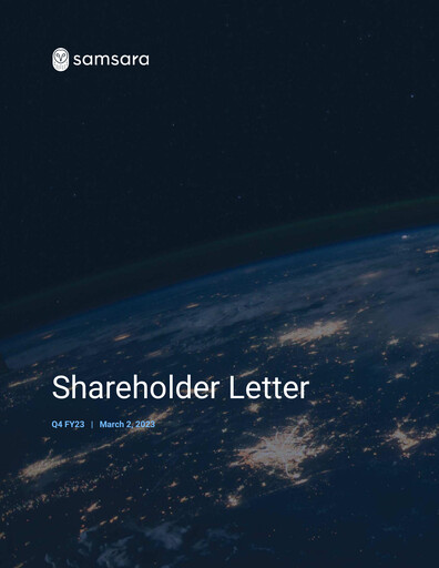 Thumbnail Samsara Quarterly Report 2023-q4