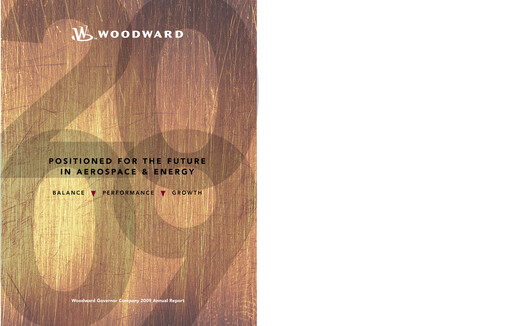 Thumbnail Woodward Annual Report 2009