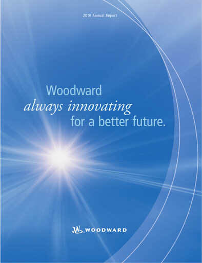 Thumbnail Woodward Annual Report 2010